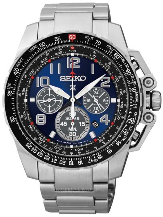 SEIKO PROSPEX AVIATIOR SOLAR CHRONOGRAPH SSC275