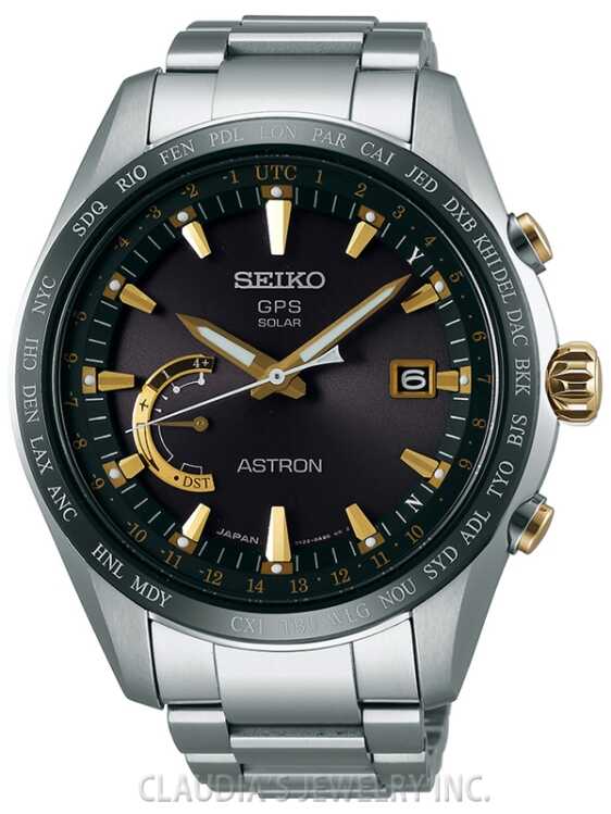 SEIKO ASTRON GPS SOLAR WORLD TIME TITANIUM SSE087