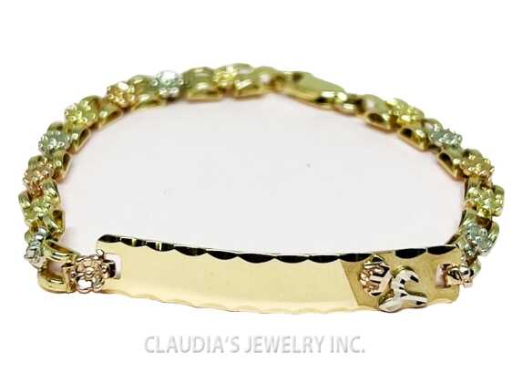 14 KT KIDS GOLD ID BRACELET
