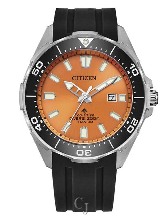 CITIZEN PROMASTER DIVER ORANGE DIAL MEN’S WATCH BN0200-05X