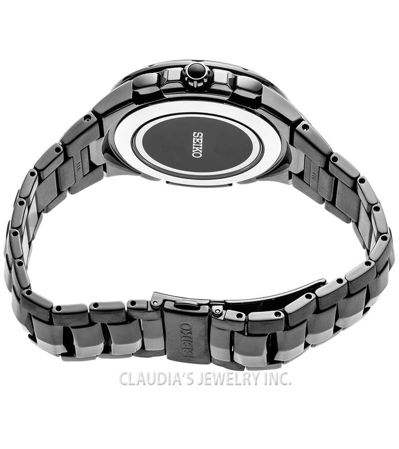 Seiko Coutura Radio Sync Solar Chronograph Black Dial Stainless Steel Men’s Watch SSG021 - Image 2