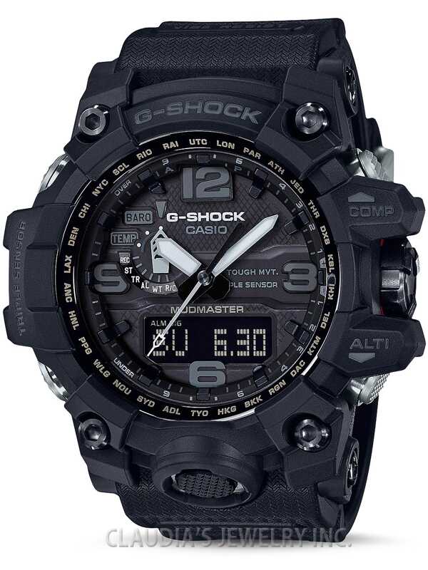 G-SHOCK MUDMASTER BLACK TRIPLE SENSOR GWG-1000-1A1 - Claudias