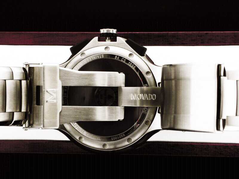 MOVADO SERIES 800 MEN'S WATCH ORANGE DIAL 2600041 - Image 4