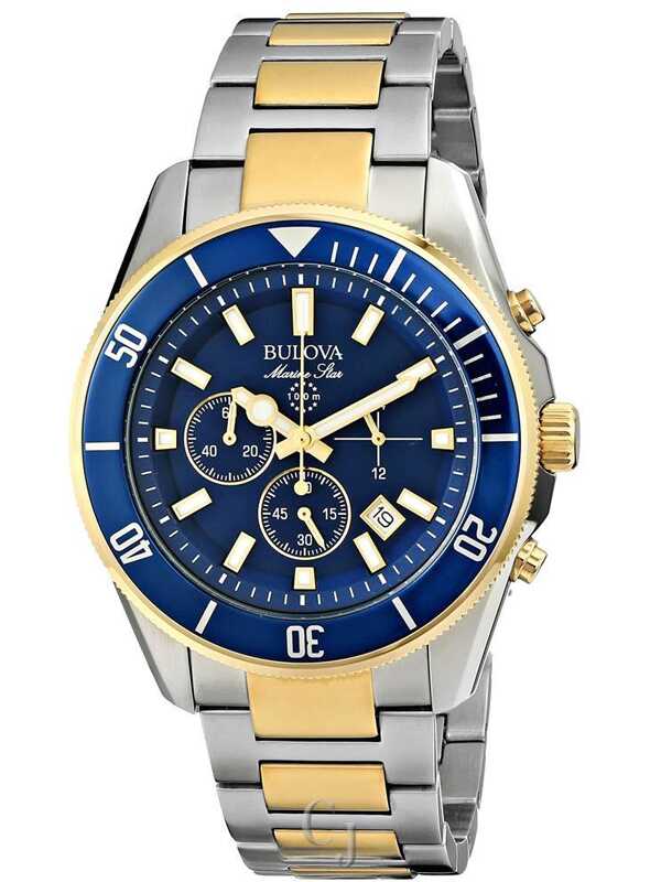 Bulova Marine Star Blue Dial Men’s Watch 98B230