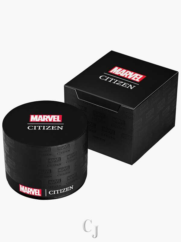Citizen Marvel Thor Black Dial Eco-Drive Stainless Steel Men’s Watch BM6987-50W - Image 5