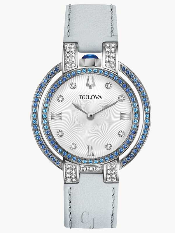 Bulova Women’s Rubaiyat Diamond Silver-Tone Dial Watch 96R224