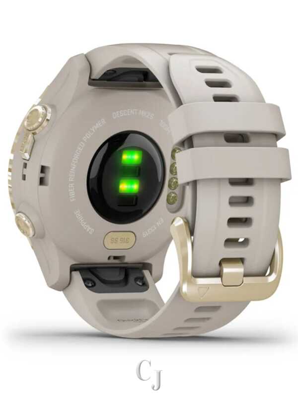 GARMIN DESCENT MK2S LIGHT GOLD W/ LIGHT SAND SILICONE BAND 010-02403-00 - Image 11