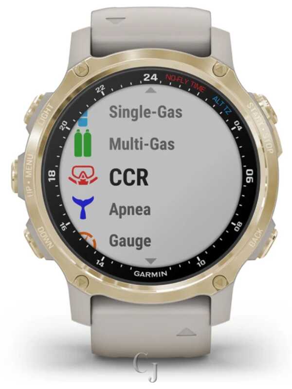 GARMIN DESCENT MK2S LIGHT GOLD W/ LIGHT SAND SILICONE BAND 010-02403-00 - Image 7