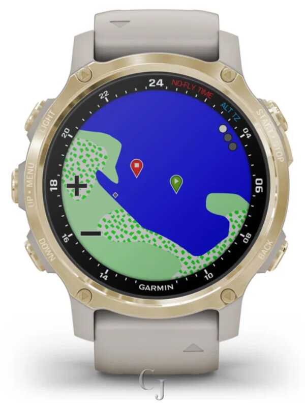 GARMIN DESCENT MK2S LIGHT GOLD W/ LIGHT SAND SILICONE BAND 010-02403-00 - Image 8