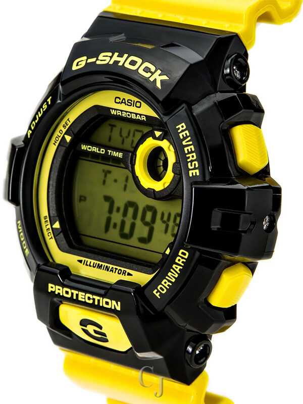 G-SHOCK MULTI-FUNCTION DIGITAL WATCH W/YELLOW STRAP G8900SC-1Y - Image 2