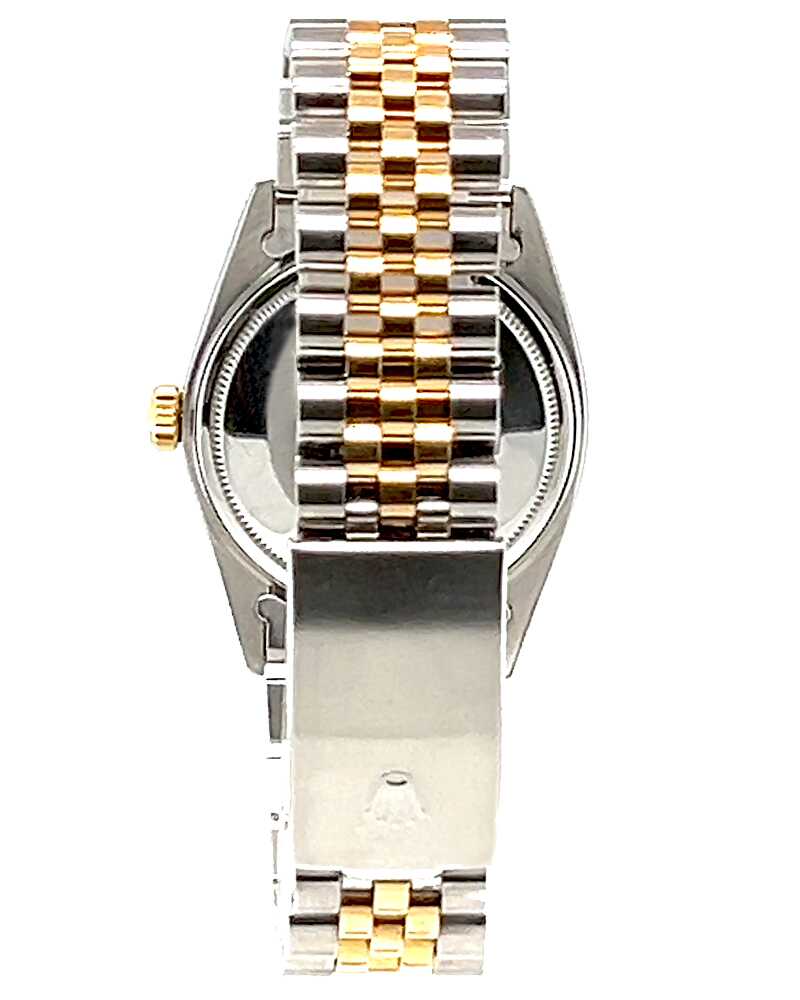 Rolex Datejust 36mm Red Roman Dial Diamond Bezel Two-Tone Stainless Steel & Gold Men’s Watch - Image 7