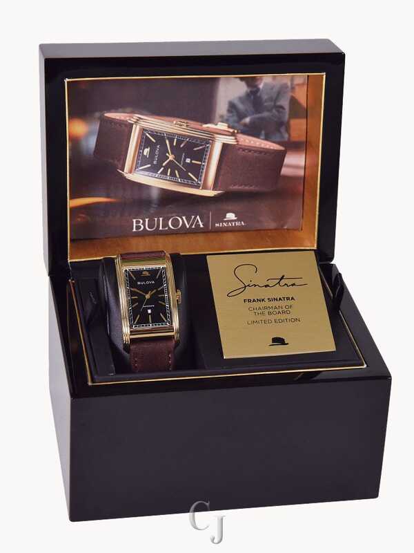 Bulova Frank Sinatra Chairman of the Board Black Dial Men’s Watch 97B224 - Image 4