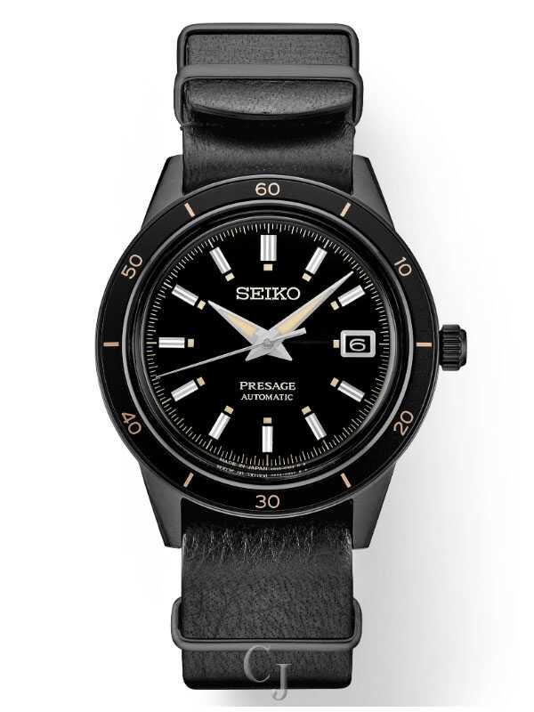 Seiko Presage Style60’s Black Dial Automatic Stainless Steel Men’s Watch SRPH95