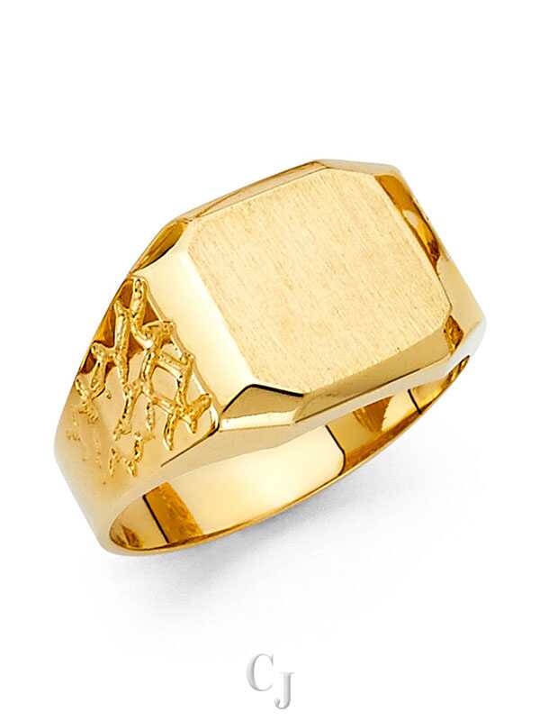 14KY Men's Signet Ring