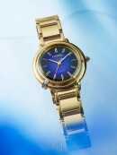 Citizen L Arcly Limited Edition Blue Dial Diamond Accent Eco-Drive Gold-Tone Stainless Steel Women’s Watch EM1099-57L - Image 6
