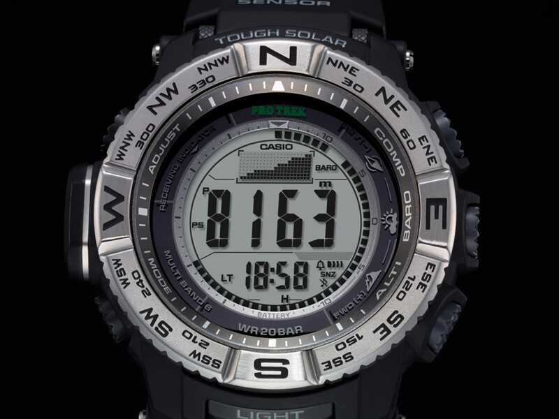 Casio Pro Trek Triple Sensor Tough Solar Men's Watch PRW3500-1