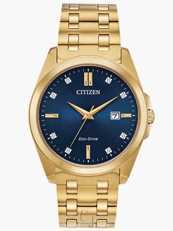 CITIZEN CORSO BLUE DIAL W/ DIAMOND ACCENTS MENS WATCH BM7103-51L