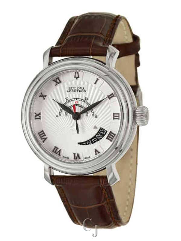 BULOVA ACCUTRON AMERIGO WHITE DIAL AUTOMATIC MEN’S WATCH 63B021