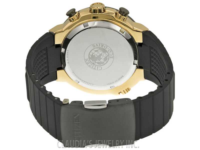 CITIZEN Eco-Drive DIVER'S 200m 腕時計 Citizen Endeavor Chronograph Black Dial Eco-Drive 200M Rubber