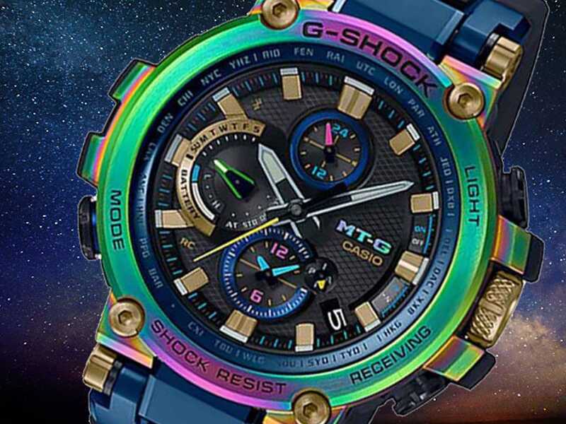 G-SHOCK MTG 20TH ANNIVERSARY LUNAR RAINBOW MTG-B1000RB-2A