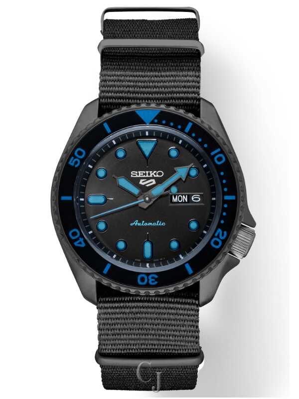 SEIKO 5 SPORTS BLACK DIAL MEN’S WATCH SRPD81