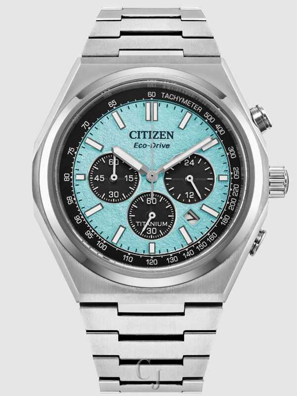 Citizen Forza Chronograph Blue Dial Super Titanium Eco-Drive Men's