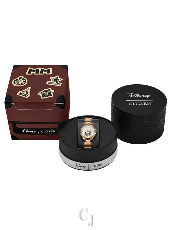 Citizen Disney Mickey & Minnie Mouse Take Paris Eco-Drive Women's