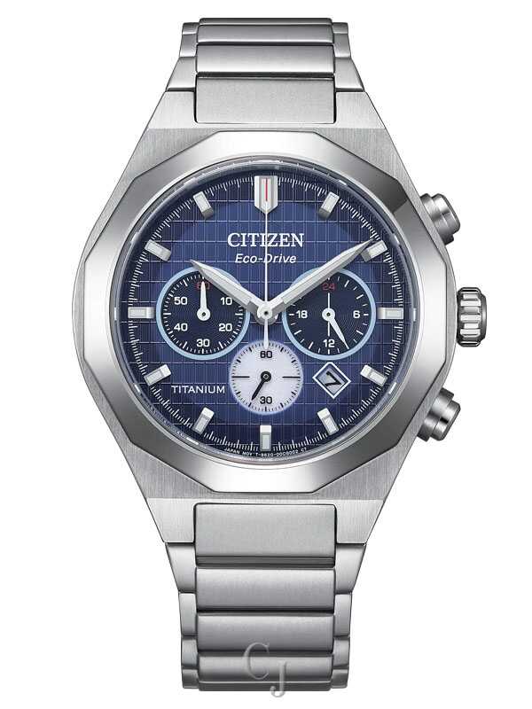 Citizen Zenshin Senkei Blue Dial Eco-Drive Chronograph Super