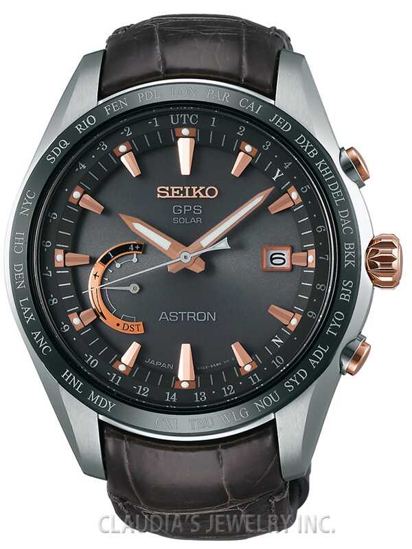 Seiko Astron GPS Solar Dual-Time Men's Watch SSE095 - Claudias