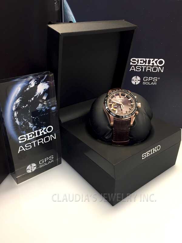 SEIKO ASTRON GPS SOLAR WORLD TIME SSE096 - Claudias Jewelry Inc