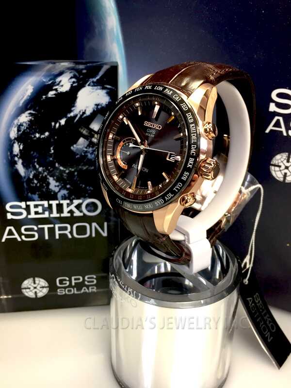 SEIKO ASTRON GPS SOLAR WORLD TIME SSE096 - Claudias Jewelry Inc