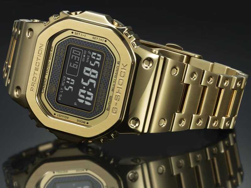 G-SHOCK FULL METAL GOLD-TONE BLUETOOTH GMW-B5000GD-9CR - Claudias