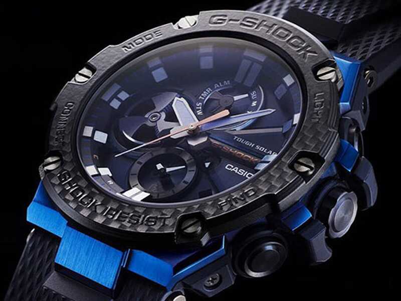 G-SHOCK GST-B100XB-2AJF ブルーブラック G-SHOCK G-STEEL BLUETOOTH SOLAR GST-B100XB-2A - Claudias Jewelry Inc