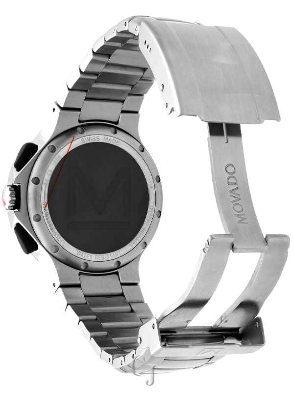 Movado Series 800 Blue Dial Chronograph Stainless Steel Men's
