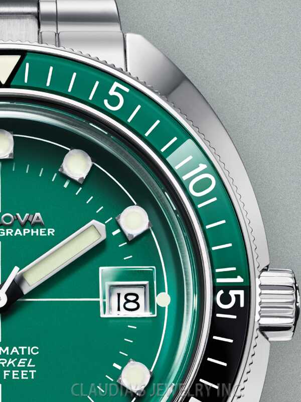 Bulova Oceanographer Devil Diver Limited Edition Green Dial Men's