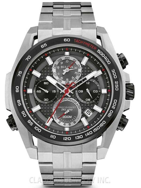 Bulova Precisionist Chronograph Black Dial Men's Watch 98B270
