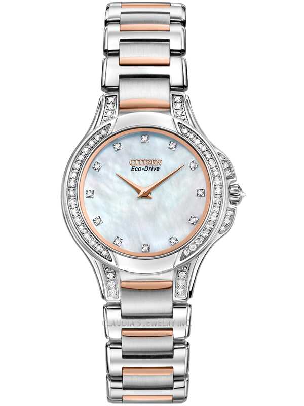 Citizen Signature Fiore Diamond Mother-of-Pearl Dial Eco-Drive