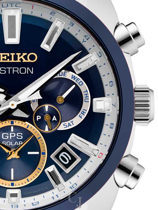 Seiko Astron GPS Solar Dual-Time Blue Dial Limited Edition Men's
