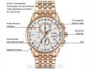 CITIZEN ECO-DRIVE MEN'S WORLD CHRONOGRAPH AT8113-55A - Image 2