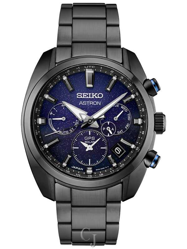 SEIKO ASTRON GPS SOLAR DUAL TIME BLUE DIAL SSH077 - Claudias