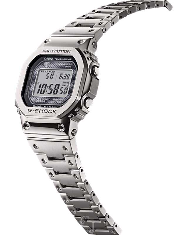 G-Shock Full Metal Silver Bluetooth Tough Solar Men's Watch GMW