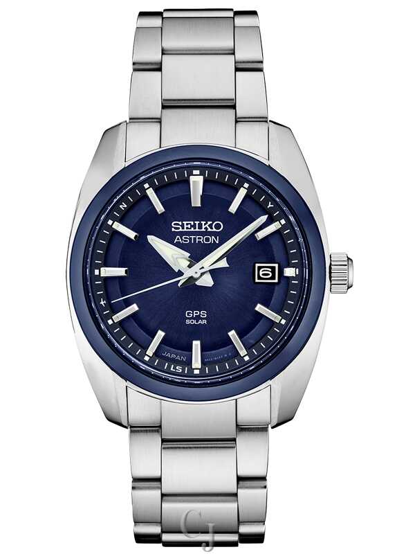 Seiko Astron GPS Solar Ceramic Bezel Blue Dial Stainless Steel