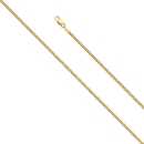14KY 2.2mm Solid Miami Cuban