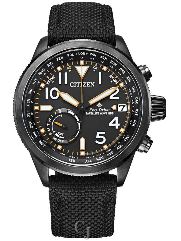 Citizen Satellite Wave GPS Black Dial Men's Watch CC3067-02E