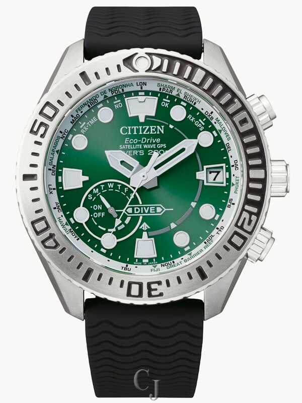 Citizen Satellite Wave GPS Diver Eco-Drive Men's Watch CC5001-00W