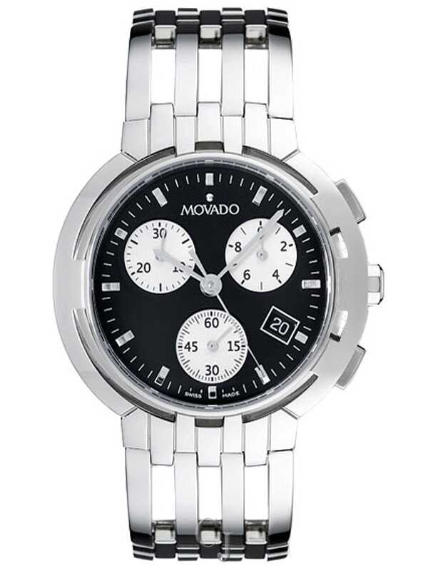 MOVADO MEN'S ESPERANZA BLACK DIAL CHRONOGRAPH 0605765 - Claudias
