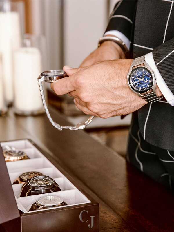 Bulova Curv Chronograph Blue Dial Stainless Steel Men's Watch