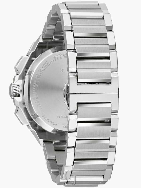 Bulova Precisionist Chronograph Blue Dial Stainless Steel Men’s Watch 96B349 - Image 3