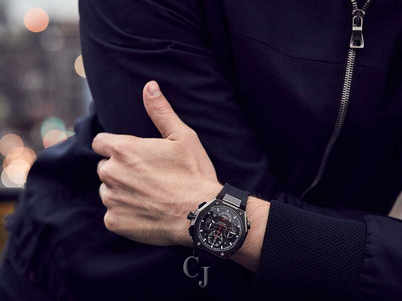 Bulova Precisionist Chronograph Black Dial Stainless Steel Men's