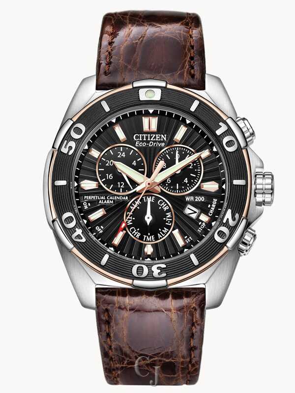 Citizen Signature Courageous Black Dial Eco-Drive Stainless Steel